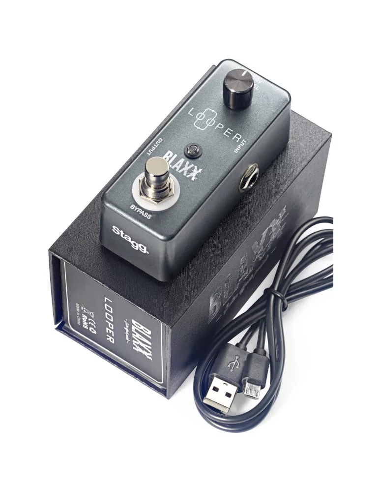  STAGG BX-LOOP BLAXX looper pedal for electric and bass guitars|MusicGoodDeal 