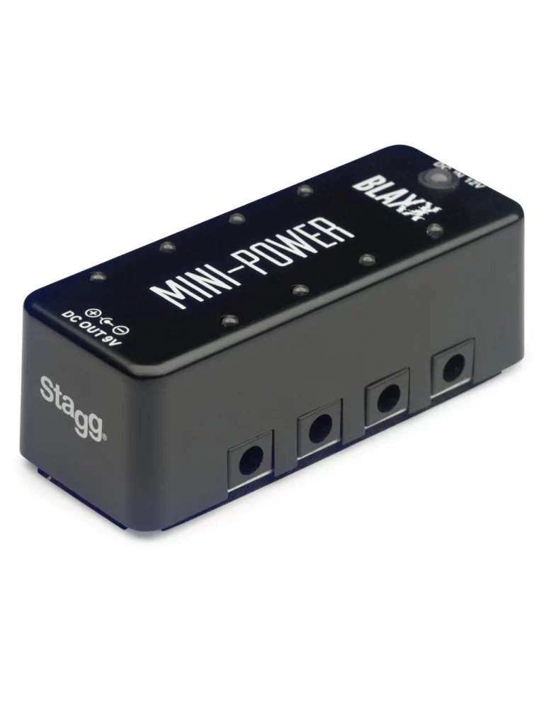  STAGG BX-PWR SUPPLY-2 Pedal de potencia Blaxx para 8 pedales de efectos|MusicGoodDeal 