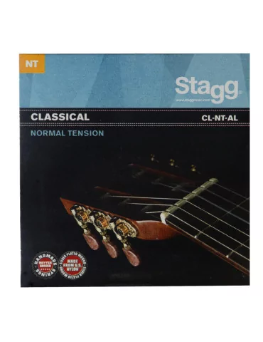  STAGG CL-NT-AL Nylon/silver plated wound set of strings for Classical guitar|MusicGoodDeal 