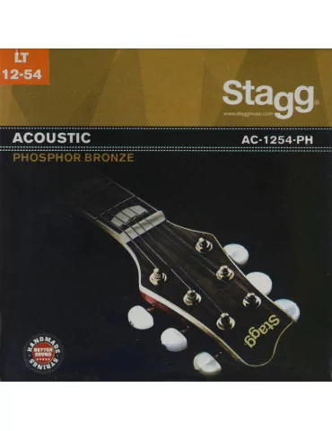  STAGG AC-1254-PH Phosphor-bronze set of strings for acoustic guitar|MusicGoodDeal 