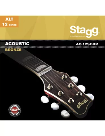  STAGG AC-12ST-BR Bronze set of strings for 12-string acoustic guitar|MusicGoodDeal 