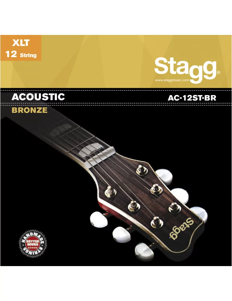  STAGG AC-12ST-BR Bronze set of strings for 12-string acoustic guitar|MusicGoodDeal 