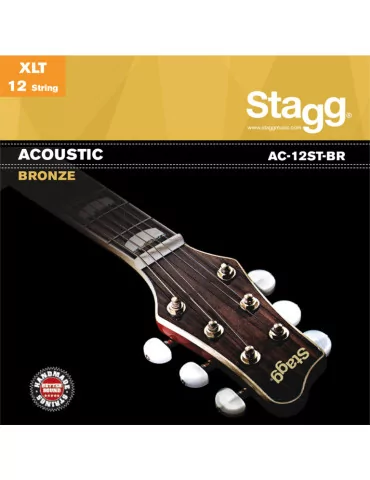  STAGG AC-12ST-BR Bronze set of strings for 12-string acoustic guitar|MusicGoodDeal  2
