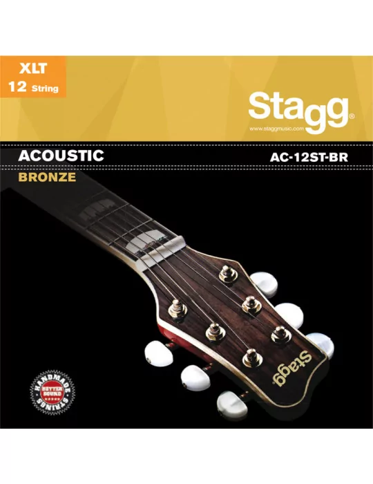  STAGG AC-12ST-BR Bronze set of strings for 12-string acoustic guitar|MusicGoodDeal 