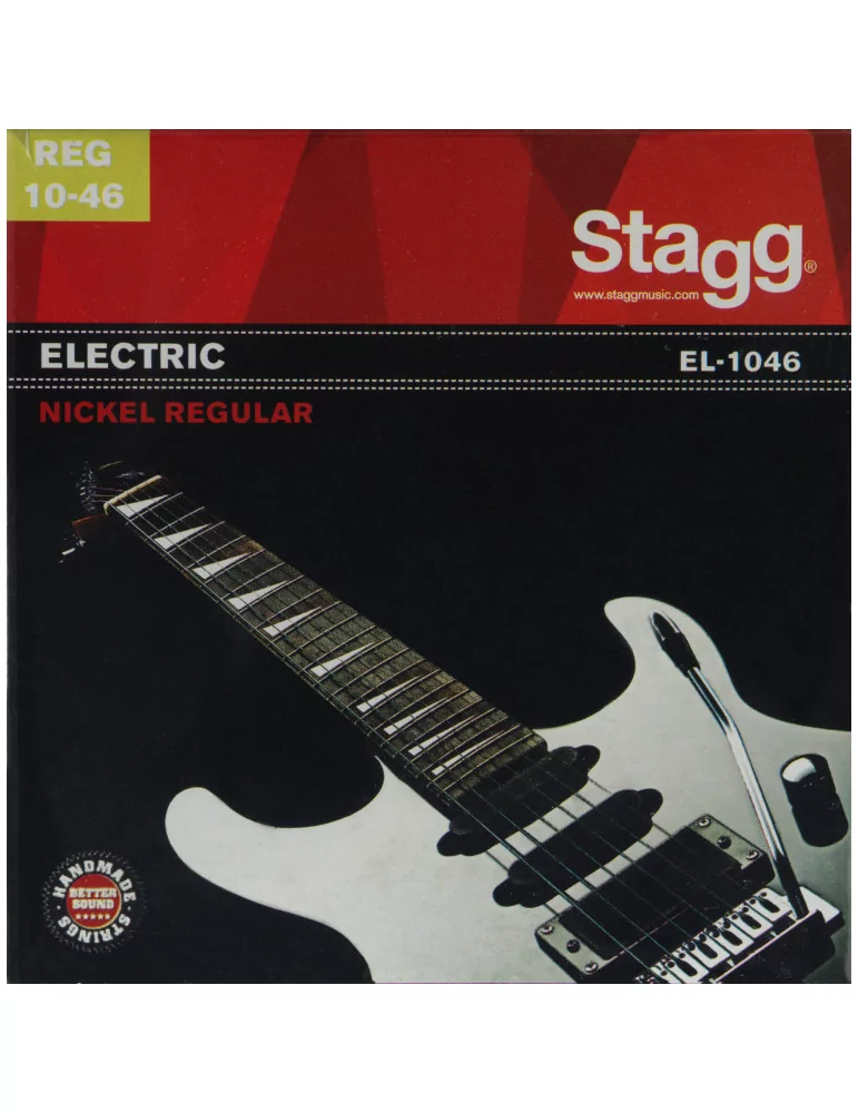  STAGG EL-1046 Vernickelter Stahl Saitensatz für E-Gitarre|MusicGoodDeal 