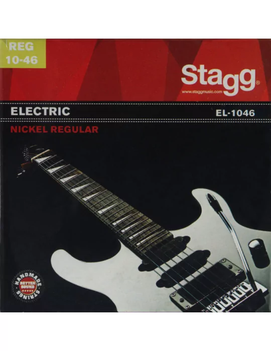  STAGG EL-1046 Vernickelter Stahl Saitensatz für E-Gitarre|MusicGoodDeal 