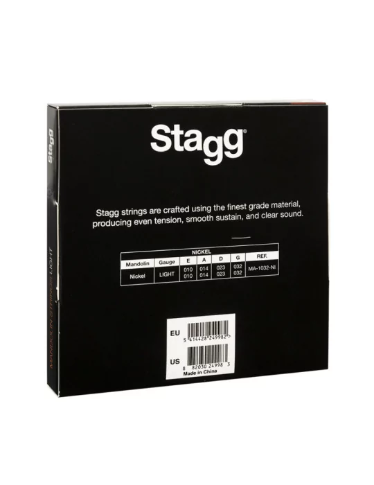  STAGG MA-1032-NI Set of nickel strings for mandolin, light|MusicGoodDeal 
