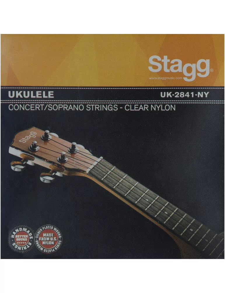  STAGG UK-2841-NY Set of clear nylon strings for ukulele|MusicGoodDeal 