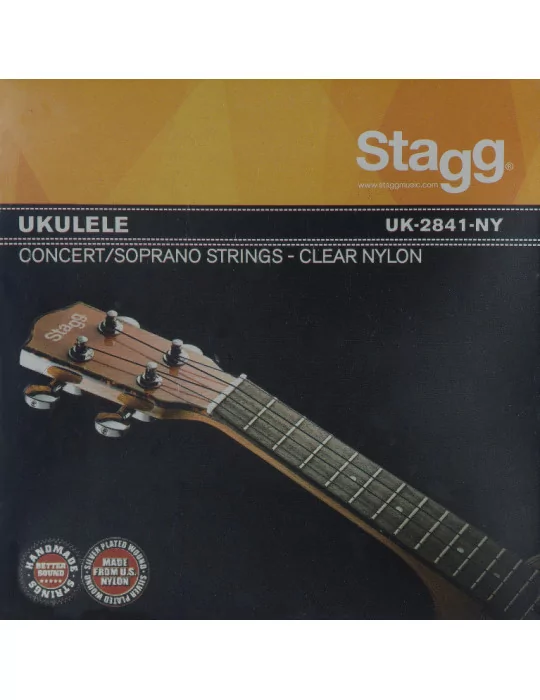  STAGG UK-2841-NY Set of clear nylon strings for ukulele|MusicGoodDeal 