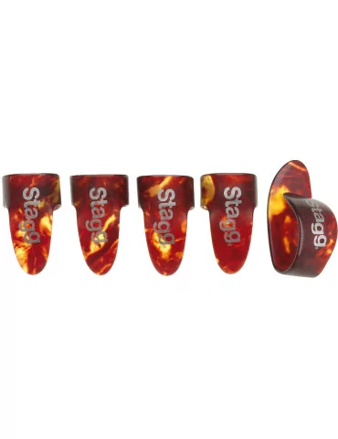  STAGG FPS-M Set of plastic thumb & finger picks (1 thumb + 4 fingers)|MusicGoodDeal 