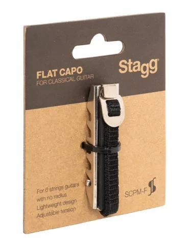  STAGG SCPM-F Cejilla de metal plano para guitarra clásica|MusicGoodDeal 