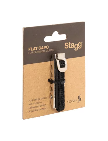  STAGG SCPM-F Cejilla de metal plano para guitarra clásica|MusicGoodDeal  2