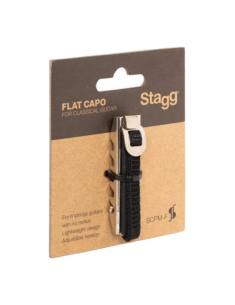  STAGG SCPM-F Cejilla de metal plano para guitarra clásica|MusicGoodDeal 