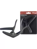  STAGG SCPX-CU BK Gebogener Trigger-Kapodaster für Akustik u. Elektrik-Gitarre|MusicGoodDeal 