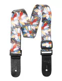  STAGG STE UKEFLOW BLU Correa de terileno para ukelele, estampado floral azul / amarillo|MusicGoodDeal 