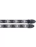  STAGG STE BLACK SKULL Gitarrengurt aus Terylene mit "Black Skull" Motiv|MusicGoodDeal 