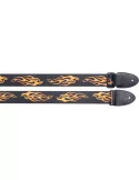  STAGG STE FLAME Terylene guitar strap with Flame motif|MusicGoodDeal 