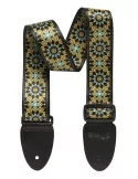  STAGG STE MANDALA GR Terylene guitar strap with Mandala pattern|MusicGoodDeal 