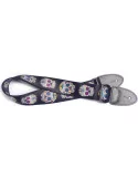  STAGG STE MEX SK 1 Terylene guitar strap with Mexican skull pattern|MusicGoodDeal 