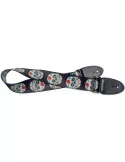  STAGG STE MEX SK 2 Terylene guitar strap with Mexican skull 2 pattern|MusicGoodDeal 