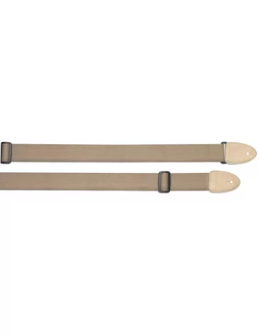 STAGG SNV5 BE Courroie en coton pour guitare, avec embouts en cuir