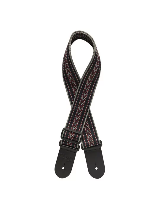  STAGG SWO COT RAF BLU Woven cotton guitar strap with rafter pattern|MusicGoodDeal 