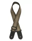  STAGG SWO COT RAF GRE Woven cotton guitar strap with rafter pattern|MusicGoodDeal 
