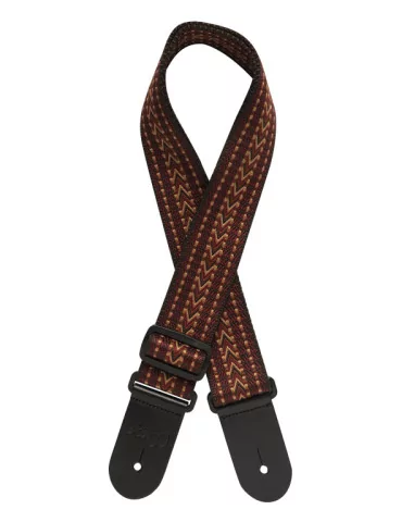  STAGG SWO COT RAF RED Woven cotton guitar strap with rafter pattern|MusicGoodDeal 