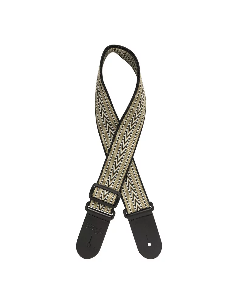  STAGG SWO COT RAF WH Woven cotton guitar strap with rafter pattern|MusicGoodDeal 