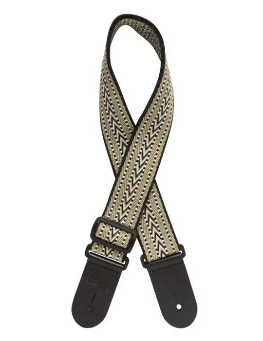  STAGG SWO COT RAF WH Woven cotton guitar strap with rafter pattern|MusicGoodDeal 