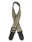  STAGG SWO COT RAF WH Woven cotton guitar strap with rafter pattern|MusicGoodDeal 