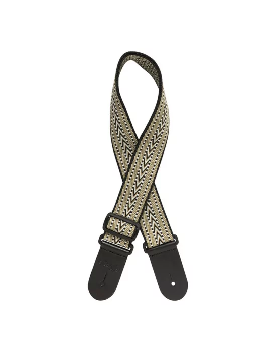  STAGG SWO COT RAF WH Woven cotton guitar strap with rafter pattern|MusicGoodDeal 