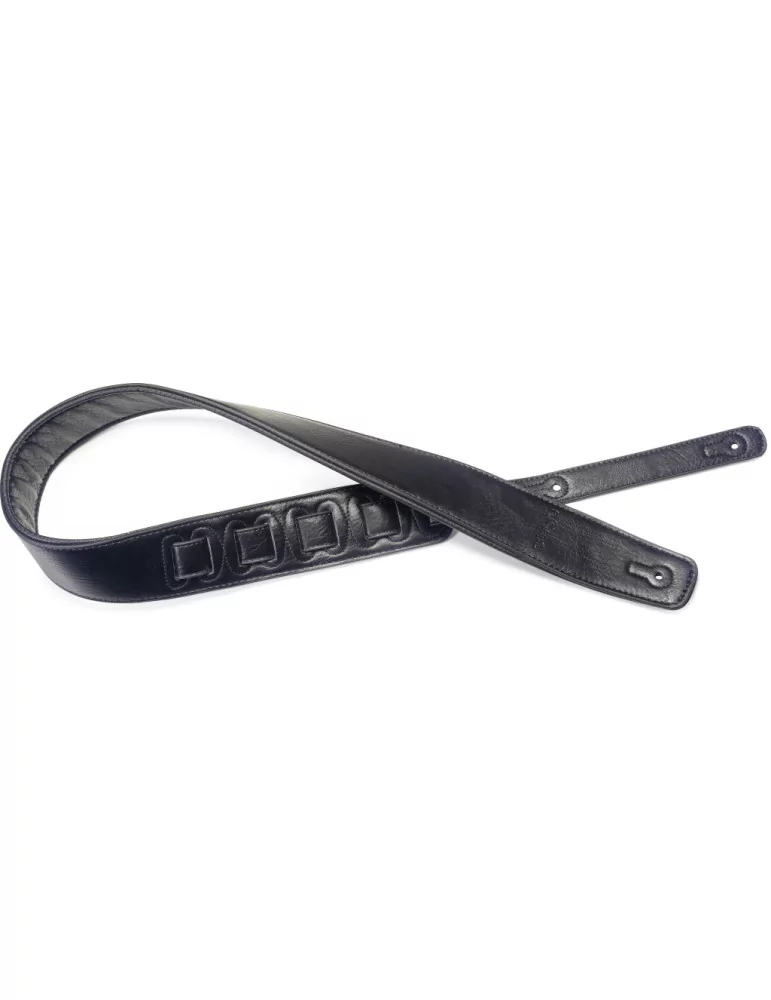  STAGG SPFL 30 BLK Black padded leatherette guitar strap|MusicGoodDeal 