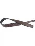  STAGG SPFL 30 DBRW Dark brown padded leatherette guitar strap|MusicGoodDeal 