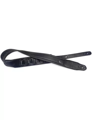  STAGG SPFL 40 BLK Black padded leatherette guitar strap with a triangular end|MusicGoodDeal 