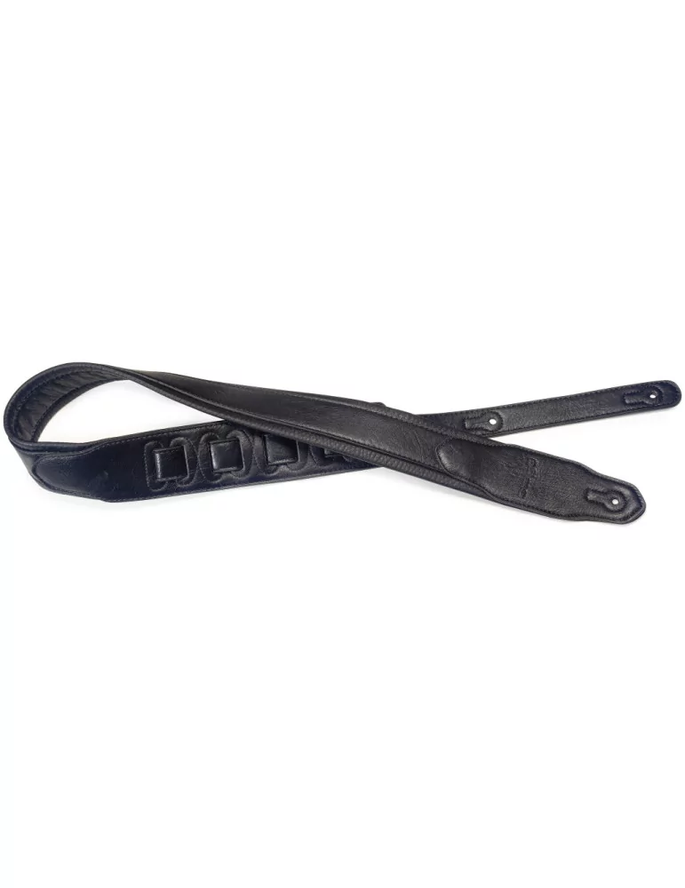  STAGG SPFL 40 BLK Black padded leatherette guitar strap with a triangular end|MusicGoodDeal 