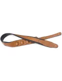  STAGG SPFL 40 HON Honey-coloured padded leatherette guitar strap with a triangular end|MusicGoodDeal 