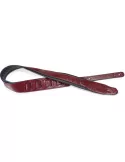  STAGG SPFL 40 RED Red padded leatherette guitar strap with a triangular end|MusicGoodDeal 