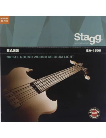  STAGG BA-4500 Nickel round wound set of strings for electric Bass guitar|MusicGoodDeal 
