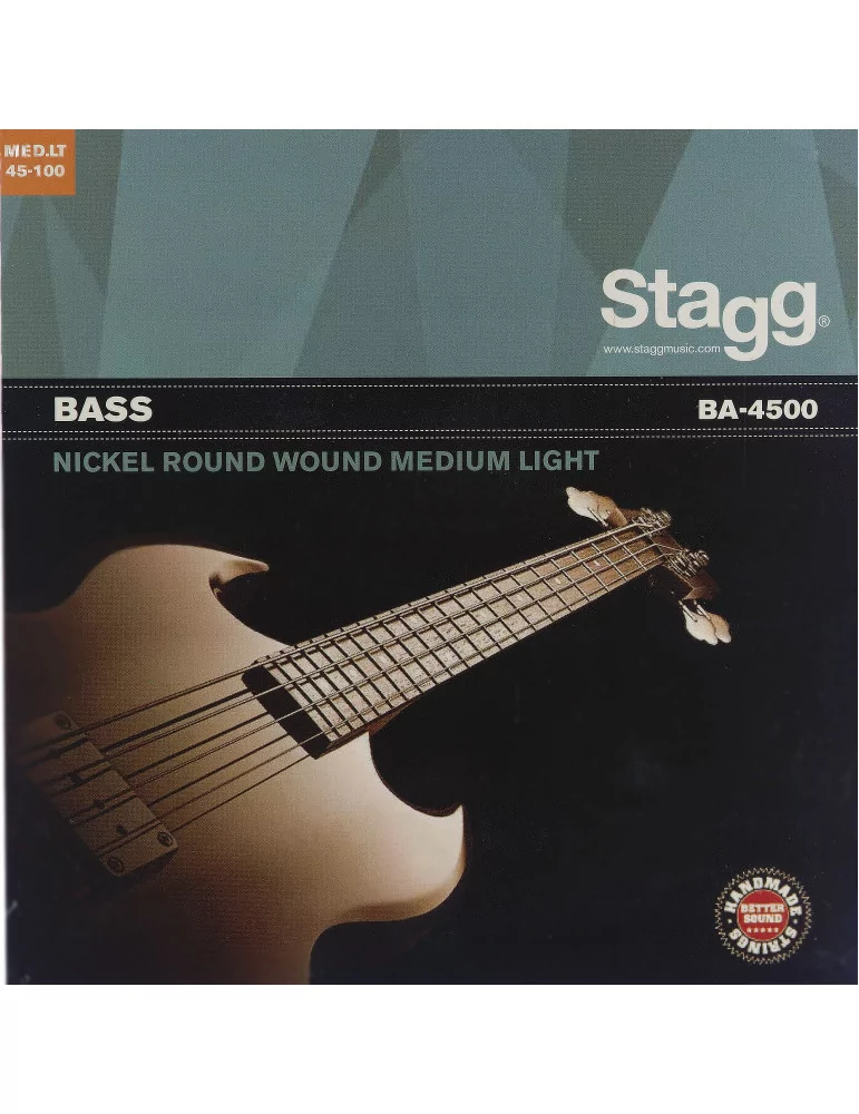  STAGG BA-4500 Nickel round wound set of strings for electric Bass guitar|MusicGoodDeal 