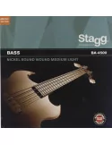  STAGG BA-4500 Nickel round wound set of strings for electric Bass guitar|MusicGoodDeal 
