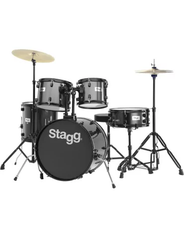  STAGG TIM120B BK 5-piece, 6-ply basswood, 20" standard|MusicGoodDeal 