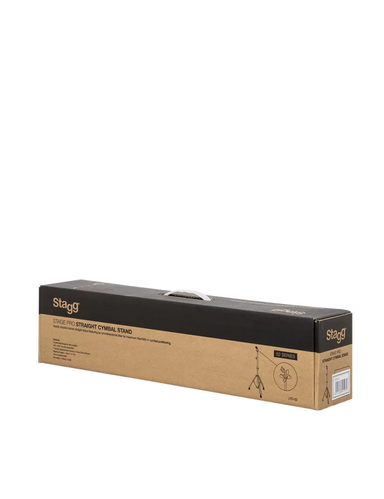  STAGG LYD-52 Soporte de platillo recto con doble refuerzo, serie 52|MusicGoodDeal 