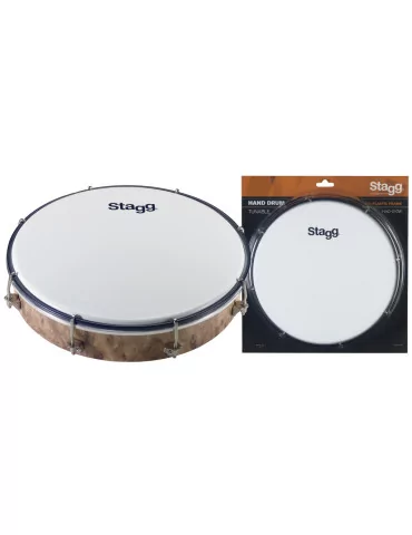  STAGG HAD-010W 10" stimmbare Kunststoff-Handtrommel|MusicGoodDeal 