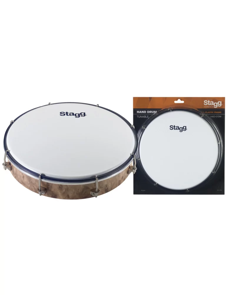  STAGG HAD-010W 10" stimmbare Kunststoff-Handtrommel|MusicGoodDeal 