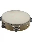  STAGG STA-1208 8" vorgestimmtes Holz-Tamburin mit genietetem Fell und 2 Reihen Schellen|MusicGoodDeal 