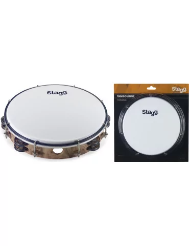  STAGG TAB-210P/WD 10" stimmbares Kunststoff Tambourin|MusicGoodDeal 