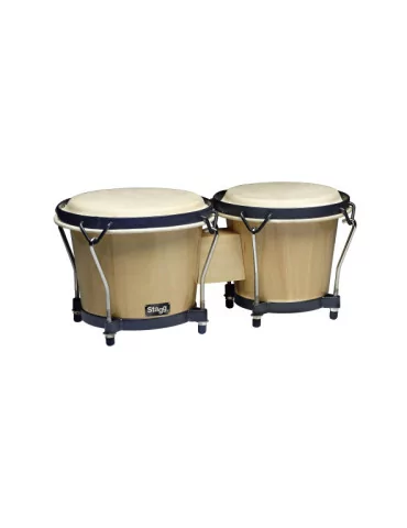  STAGG BW-70-N 6" & 7" Traditional wooden bongo set|MusicGoodDeal 