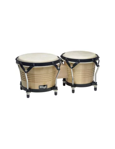  STAGG BW-200-N 7.5" and 6.5" natural-coloured Latin wood bongos|MusicGoodDeal 