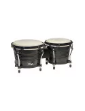  STAGG BW-200-BK 7.5" and 6.5" Schwarz Latin Holz Bongos|MusicGoodDeal 